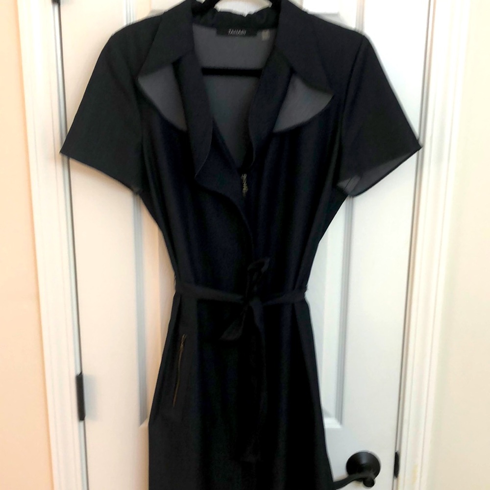 Tahari Stretch Denim Gorgeous Shirt Dress